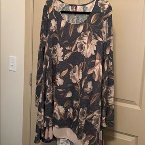 Long sleeve floral dress